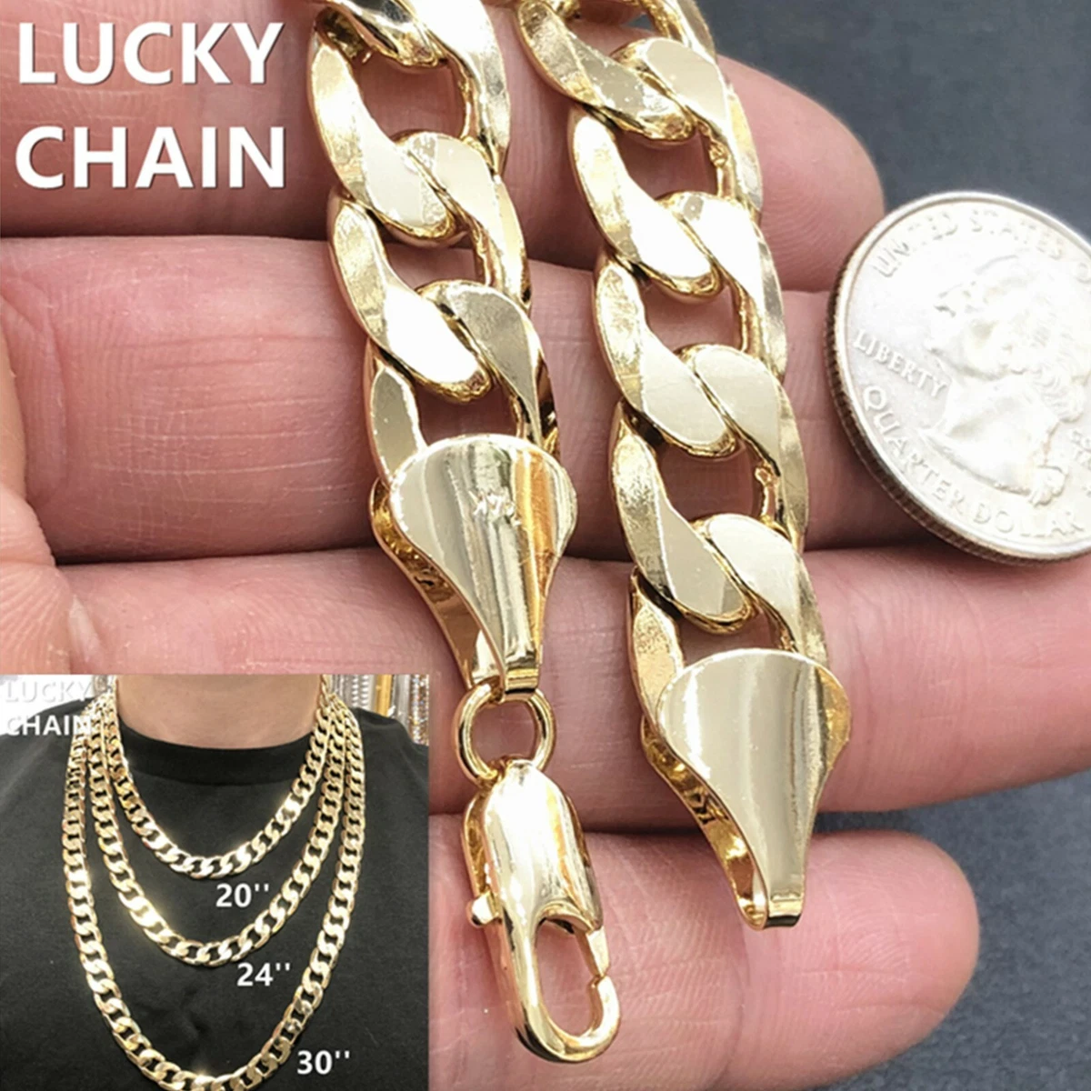 1/20 14K Gold Filled Chain-1.5X2 Cable Flat Oval Chain - Unfinished Bulk  Chain (sold per foot).