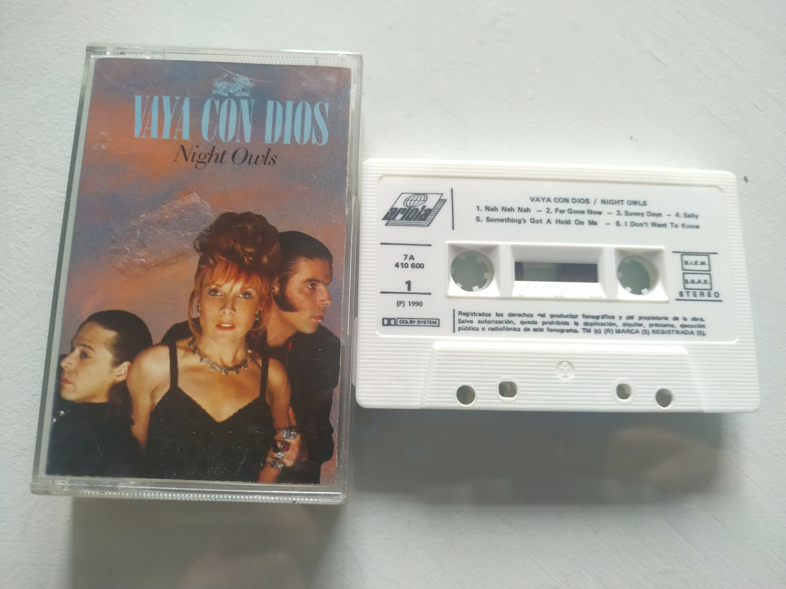 Vaya Con Dios Night Owls Ariola 1990 Spain Edition - Cinta Tape Cassette ESP AM
