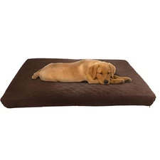Water-Resistant Dog Bed - 2-Layer Memory Foam Dog Bed with Removable Washable...