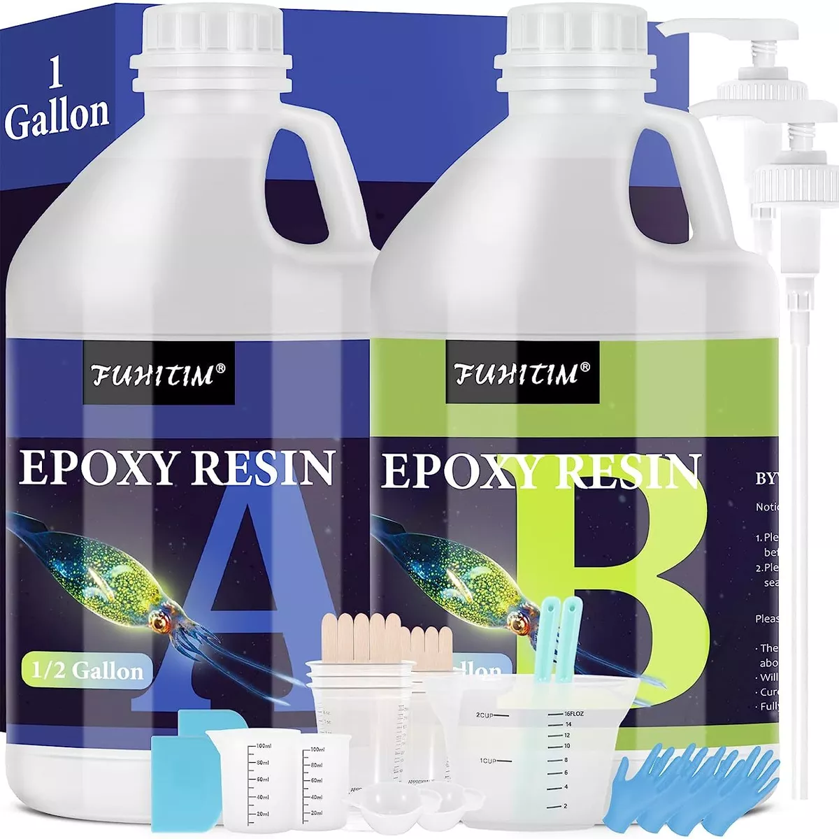 ArtResin Epoxy Resin, 1 Gallon Kit