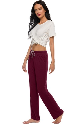 Womens Soft Modal Pajama Sleepwear Lounge Pants with Pocket Yoga Casual Indoor - Picture 9 of 100