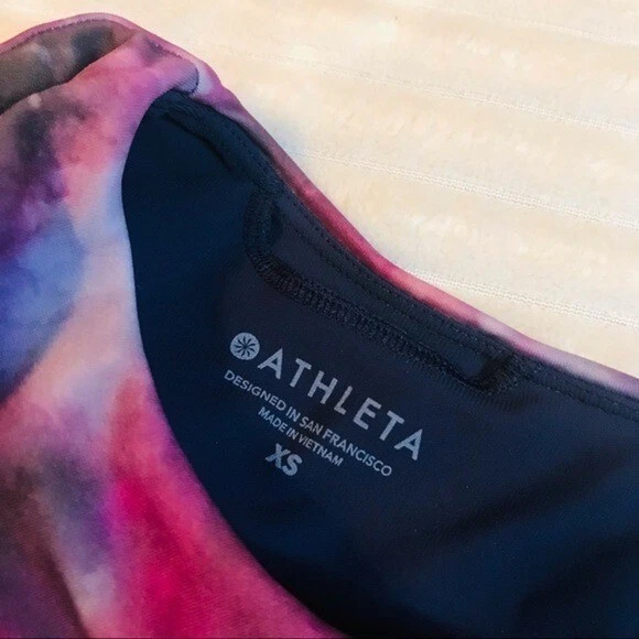Athleta Supernova Tie Dye Galaxy Strappy One Piece Swimsuit Size XS - Image 4 of 4