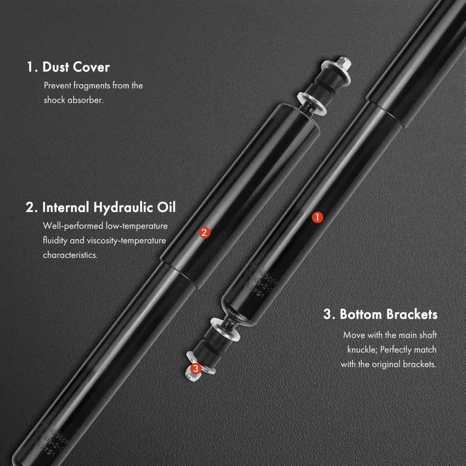 Amortiguador delantero 2 piezas para Ford F-100 1961-1965 F-150 78-79 F-250 F-350 Foto 3 de 4