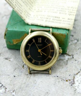 Poljot quartz Herren Armbanduhr Sowjetisch Vintage USSR Rosa Jewels Geschenk für