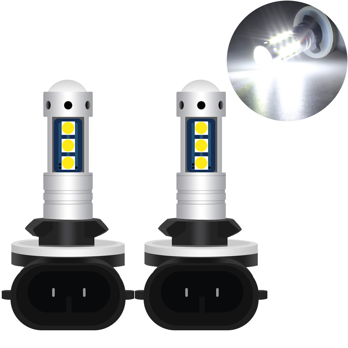 kopo38　2 2X 4010764 4011064 4010253 LED Headlight Bulbs Head Lights