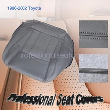 Fits 2001 2002 Toyota 4Runner Driver & Passenger Bottom Leather Seat Cover Gray
