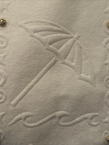 VTG 80s PGB Women’s Medium P.G.B. White T-Shirt Embroidered Beach Chair Ball Umb - Picture 4 of 17