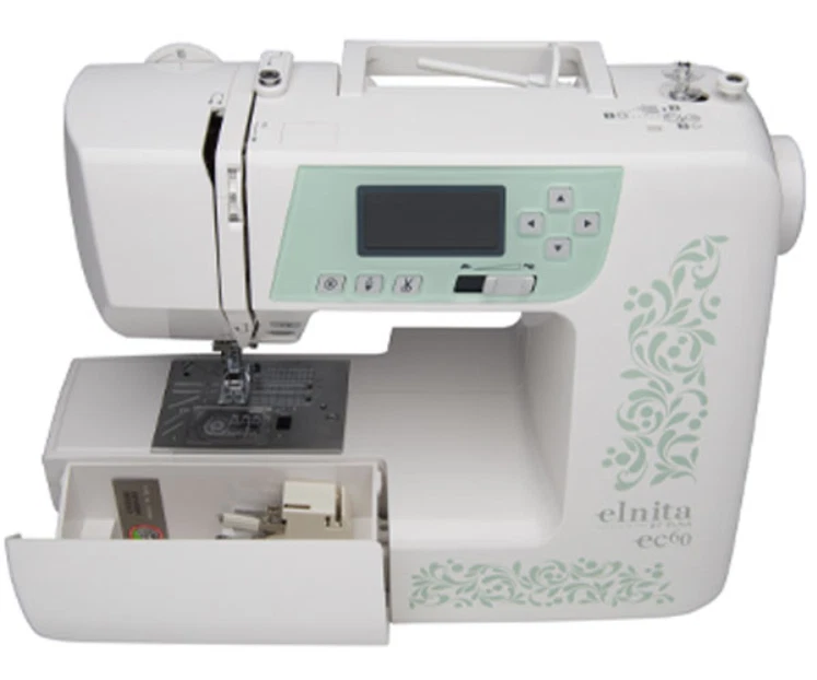 Elna Elnita EC60 Full-Featured Lightweight Computerized Sewing Machine + Bonus - Image 3 of 3
