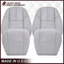 2007 to 2014 Chevy Silverado & GMC Sierra Upholstery Seat Cover Replacement Gray