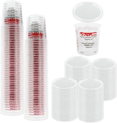 /tcp Global Full Case Of 100 Quart 32oz Paint Mixing Cups With 50 Lids Cups Ar