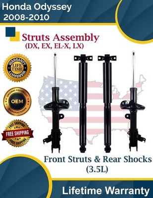 New OE Front Struts & Rear Shocks For 2008-2010 Honda Odyssey Lifetime Warranty