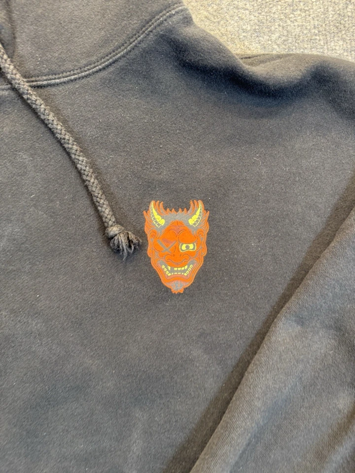 Sudadera con capucha negra XL para hombre NMBD x Cartoonz "I Am Animated" gráfico demonio 2019 Foto 2 de 4