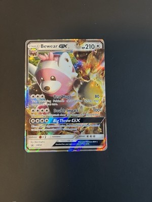 bewear gx pokemon card value SM34 PTCGO Code  Cavern Trading Cards, LLC Colorless Big Throw Graded PSA 5 2017 P.M.
