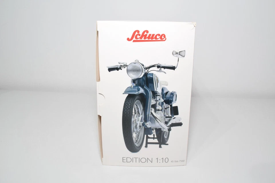 B95 1:10 SCHUCO 45 066 7500 NSU SUPERLUX BLUE MOTOR BIKE MIB - Immagine 2 di 4