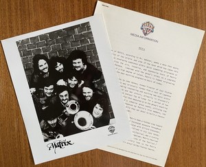 Vintage Press Kit: MATRIX Tale Of The Whale Warner Brothers Records 1979 Rare