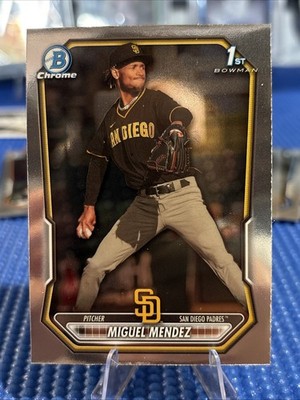 2026 Bowman CHROME Baseball Prospects BCP-107 Miguel Mendez - San Diego Padres