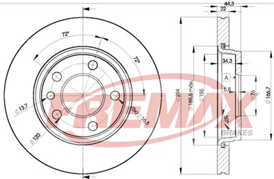 Remax BD-3021 Brake Disc for VW