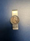 1959 Franklin Half Dollar 90% Silver, Money Clip ,Mississippi Lime Company