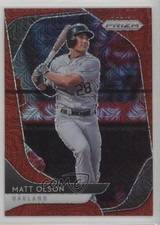 2020 Panini Prizm Tier II Red Mojo Prizm 17/149 Matt Olson #185 tx9