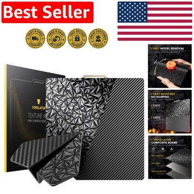 Flexible Dual Texture 3D Printing Plate for Bambu Lab X1 P1P X2D Series, 257mm