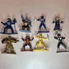 Vintage 1993 Mighty Morphin Power Rangers 3" Mini PVC Figures - Set of 8