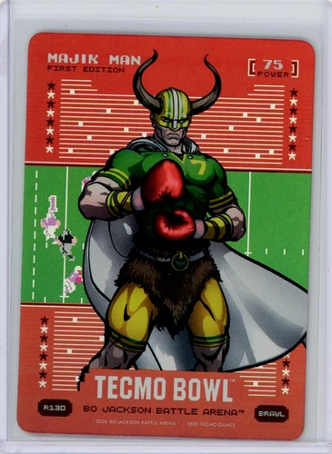 2026 Bo Jackson Battle Arena Tecmo Bowl MAJIK MAN BRAWL R130 Don Majkowski