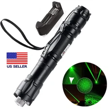 6000Mile Green Laser Pointer Lazer Pen High Power Visible Beam Light + Battery