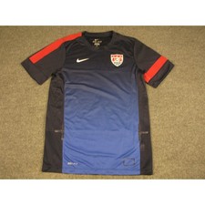 Nike USMNT Soccer Training Jersey Men Small Blue Red Dri-FIT US Soccer #2194