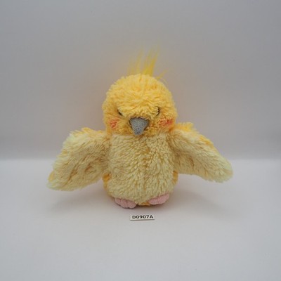 D0907A Sunlemon Cockatiel Yellow Bird Plush 5'' Stuffed Toy Doll Japan Fluffies 