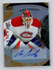 2015-16 SPx #220 Mike Condon /399 AU Montreal Canadiens