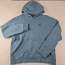Michael Jordan Air Jordan Logo Essentials Fleece Pullover Felpa con Cappuccio Teal Uomo Taglia L