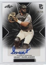 2021 Leaf Perfect Game National Showcase Black 19/50 Grant Fahrlander Auto nd3