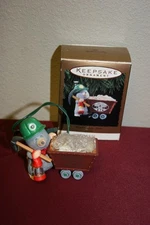Hallmark Vintage 1994 Rock Candy Miner Magic Light Christmas Ornament