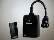 Black+Decker Outdoor Wireless Outlet with Remote 2 Grounded Outlets Remote Light