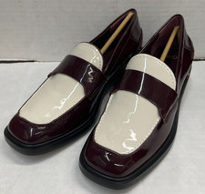 Sarto Franco Sarto Womens Gabriella Patent Leather Round Toe Loafer Heels NEW