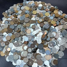 Danish Coins 1 LB Bulk Lot of ~100 Random Coins from Denmark 🇩🇰