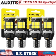 AUXITO 921 912 T15 LED Reverse Backup Light Bulb 2400LM 6500K Super Bright 4PCS