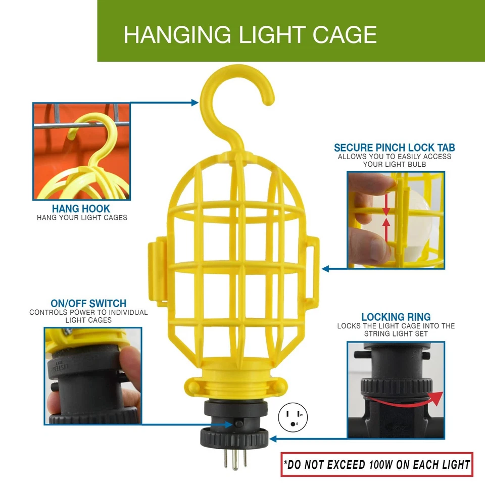 PNG-2431 Detachable Light Cages with On and Off Switch - Image 2 of 4