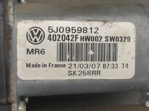 5J0959812 Elevalunas Trasero Derecho para SKODA ROOMSTER (5J7) Fun 2007 2362896 - Afbeelding 3 van 7