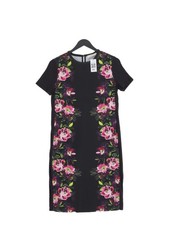 Oasis A-Line Midi Dress XS in Black