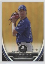 2013 Bowman Platinum Prospects Chrome Gold Refractor 40/50 Taylor Guerrieri 2vk