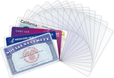 16 PCS Social Security Card Protector Sleeves/New Medicare Card Protector...