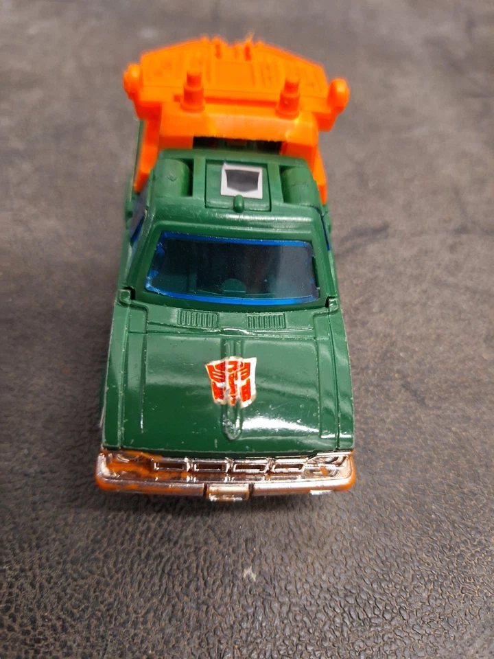 Hasbro Transformers: Hoist & Scavenger, vintage 1985, verde, Toyota, excavadora Foto 4 de 4