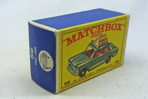 Lesney Matchbox Toys MB56b Fiat 1500  ORIGINAL Empty E2 Type Box without "NEW"