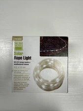 Lot Of Two NEW One Stop Gardens Solar Rope Light w/ 50 LED Lamps 16 ft of LED