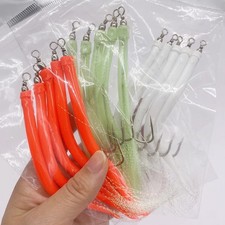 Fishhook Fishing Hook 14cm/16.5cm Barbed for OCTOPUS Hook Emulation Feather