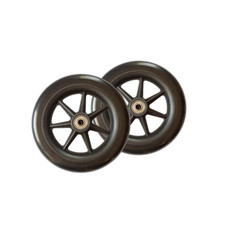 Walker 6" Replacement Wheels High Quality Urethane Set of 2 Rubber EZ Rollator
