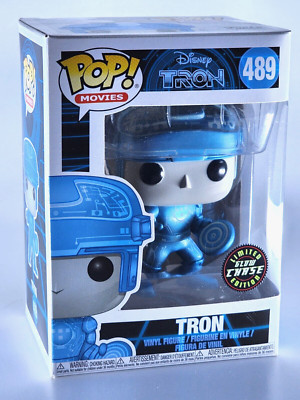 Funko Pop! Vinyl Tron #489 Metallic  Glow in the Dark Chase Vaulted w/Protector