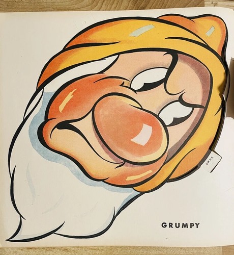 Ultra Rare Masks Of The Seven Dwarfs Disney 1938 Unpunched - Imagen 8 de 9