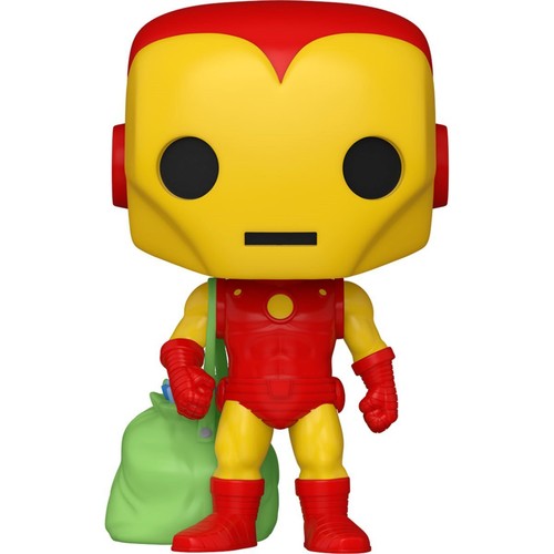 Funko POP! Marvel Holiday: Iron Man with Bag + Protector - Bild 1 von 2